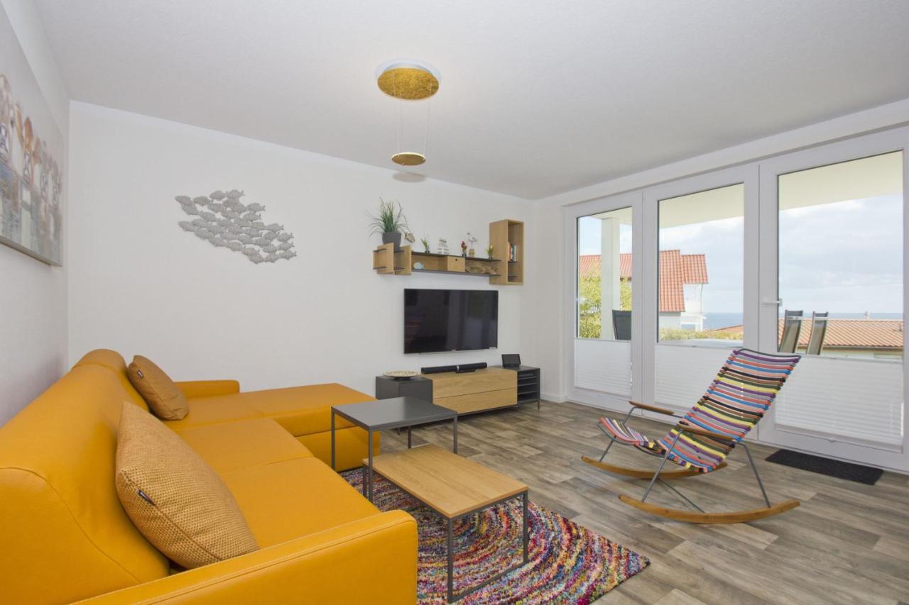 Mit Meerblick Und Terrasse, Gratis Nutzung Vom Ahoi Erlebnisbad Und Sauna In Sellin - Meeresblick Fewo 68 เกอเรน ภายนอก รูปภาพ
